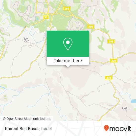 Карта Khirbat Beit Bassa
