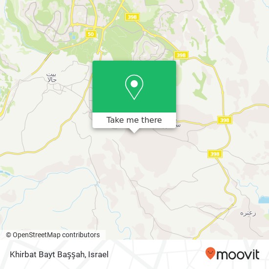 Карта Khirbat Bayt Başşah