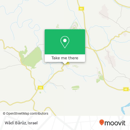 Wādī Bārūz map
