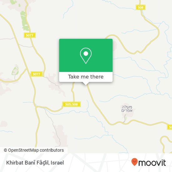 Карта Khirbat Banī Fāḑil