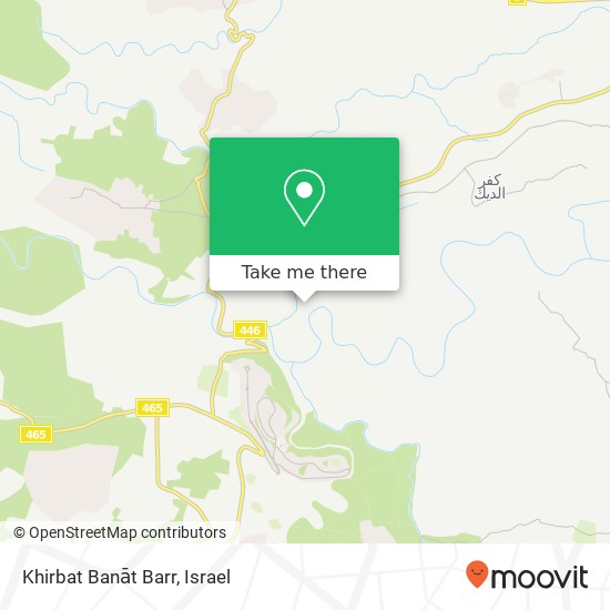 Карта Khirbat Banāt Barr