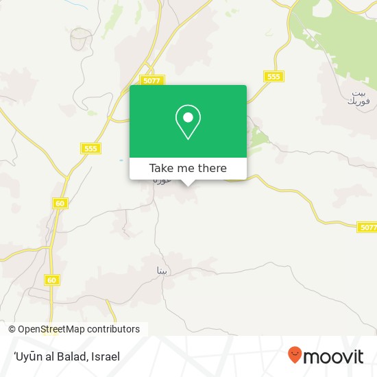 ‘Uyūn al Balad map