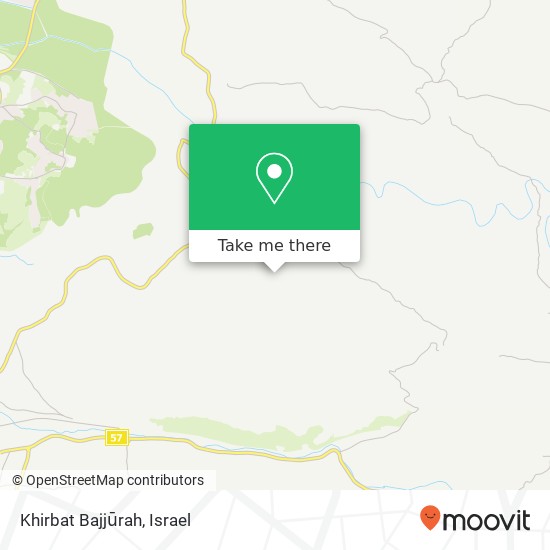 Khirbat Bajjūrah map