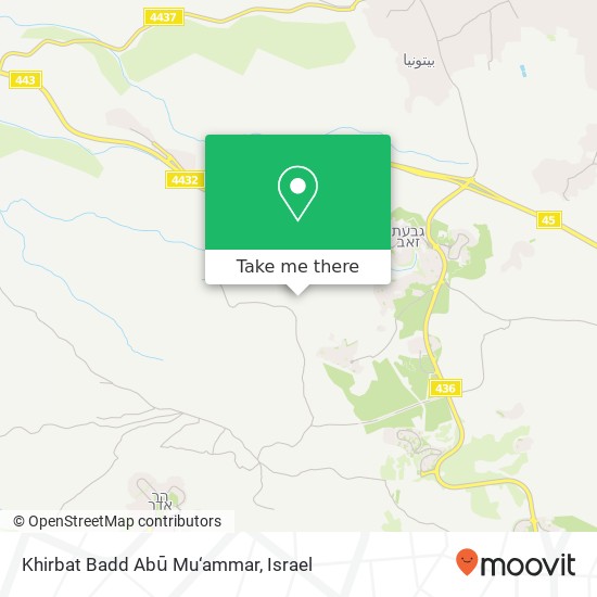 Карта Khirbat Badd Abū Mu‘ammar