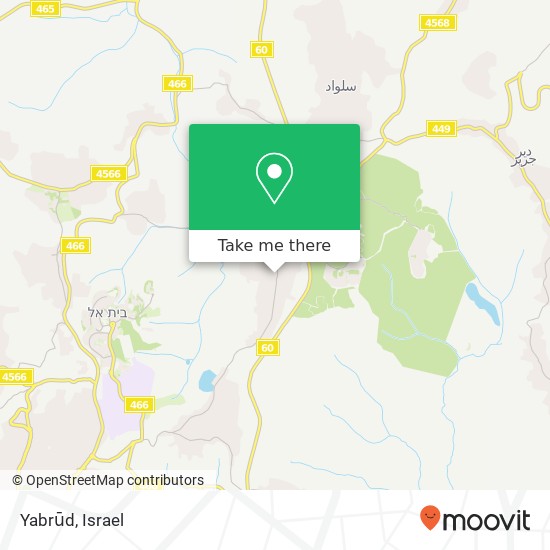 Карта Yabrūd