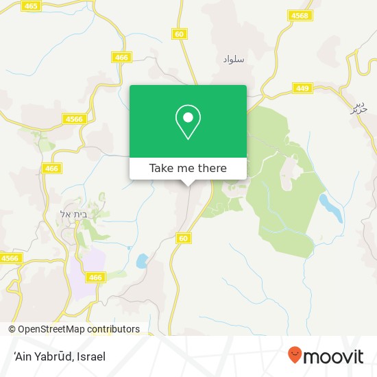 Карта ‘Ain Yabrūd