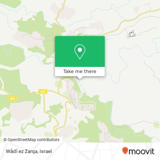 Карта Wādī ez Zarqa