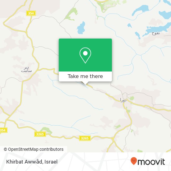 Карта Khirbat Awwād