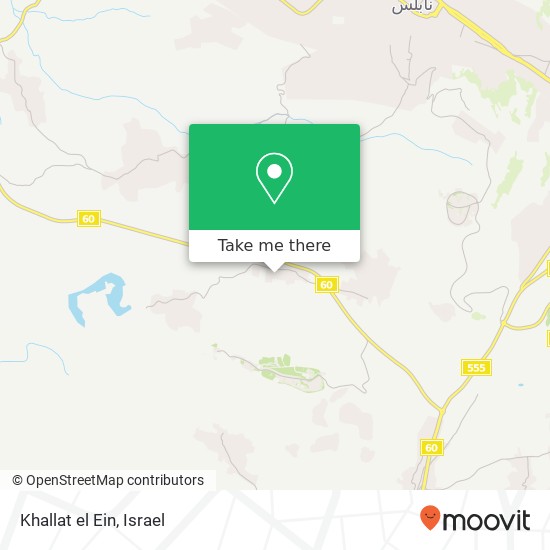 Khallat el Ein map