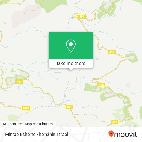 Minrab Esh Sheikh Shāhin map