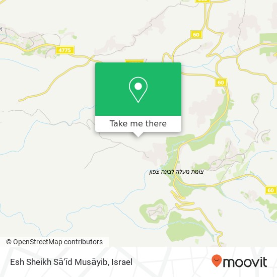Esh Sheikh Sā‘īd Musāyib map