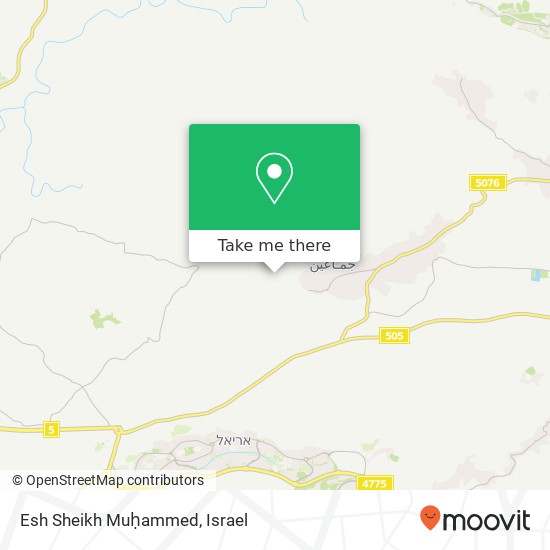 Карта Esh Sheikh Muḥammed
