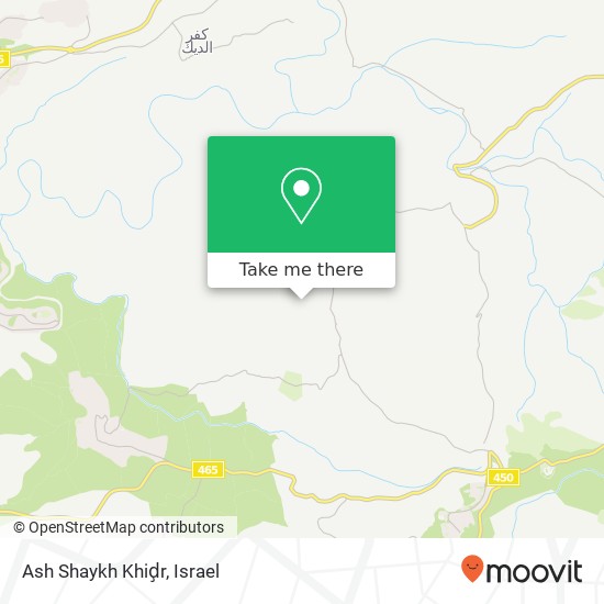 Карта Ash Shaykh Khiḑr
