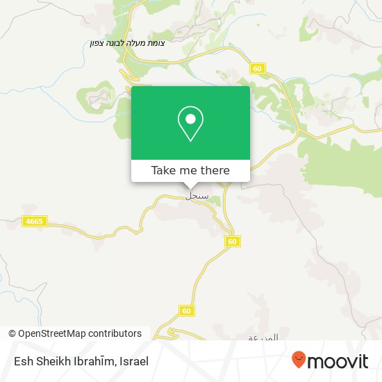 Esh Sheikh Ibrahīm map