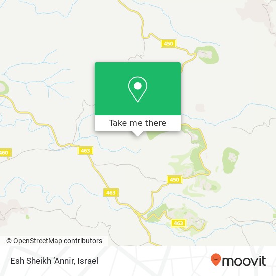 Карта Esh Sheikh ‘Annīr