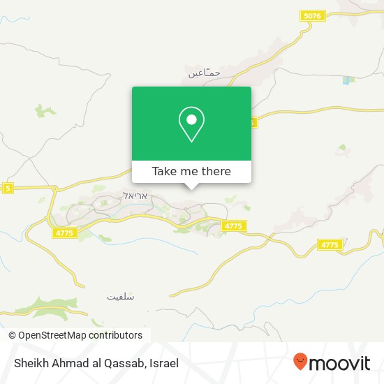 Sheikh Ahmad al Qassab map