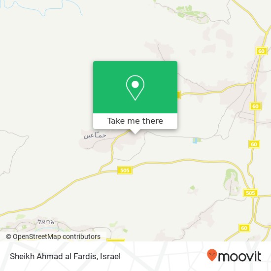 Sheikh Ahmad al Fardis map