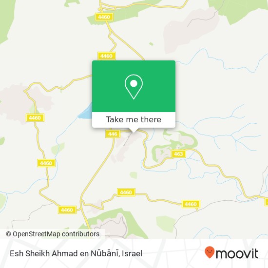 Карта Esh Sheikh Ahmad en Nūbānī