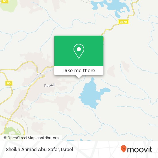 Sheikh Ahmad Abu Safar map