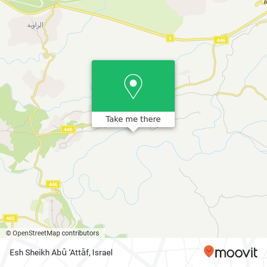 Карта Esh Sheikh Abū ‘Attāf