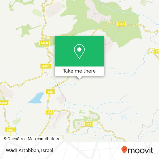 Wādī Arţabbah map