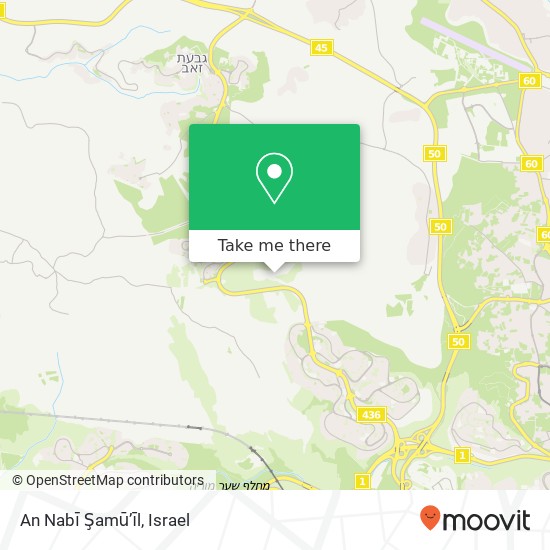 An Nabī Şamū’īl map