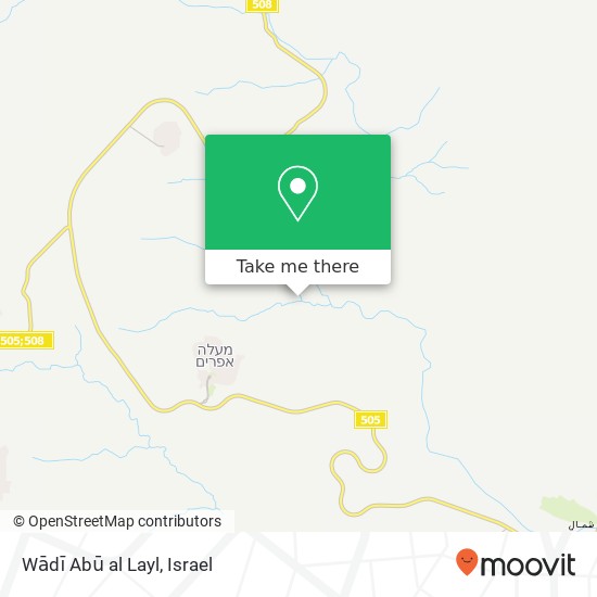Wādī Abū al Layl map