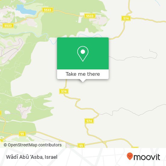 Карта Wādī Abū ‘Asba