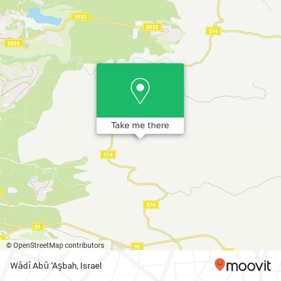 Карта Wādī Abū ‘Aşbah