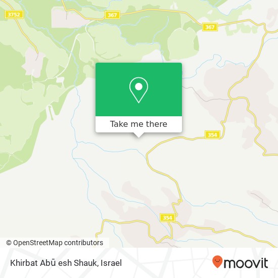 Khirbat Abū esh Shauk map
