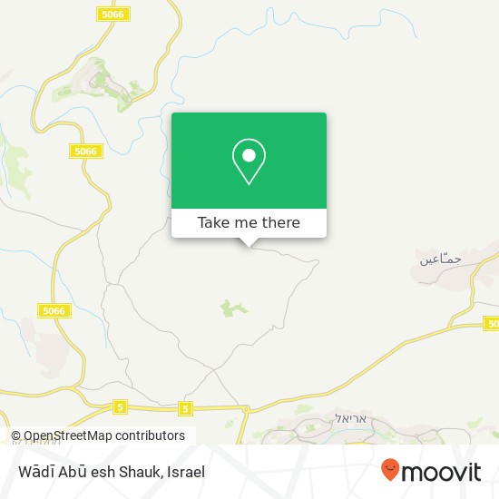 Карта Wādī Abū esh Shauk
