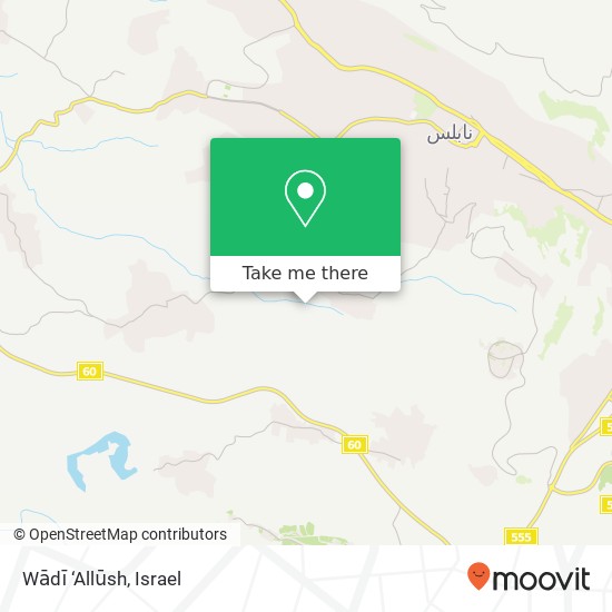 Карта Wādī ‘Allūsh