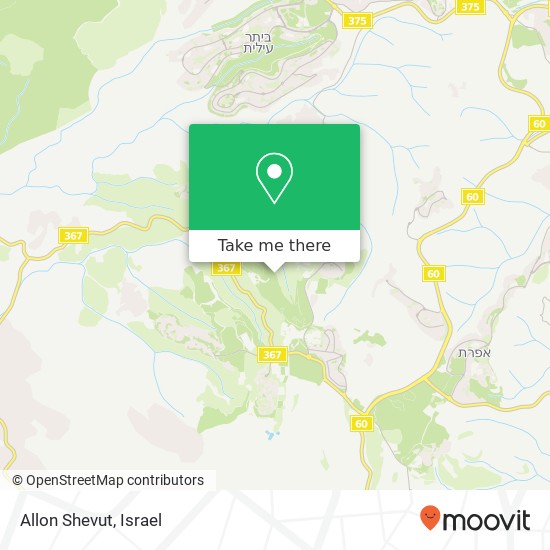 Allon Shevut map