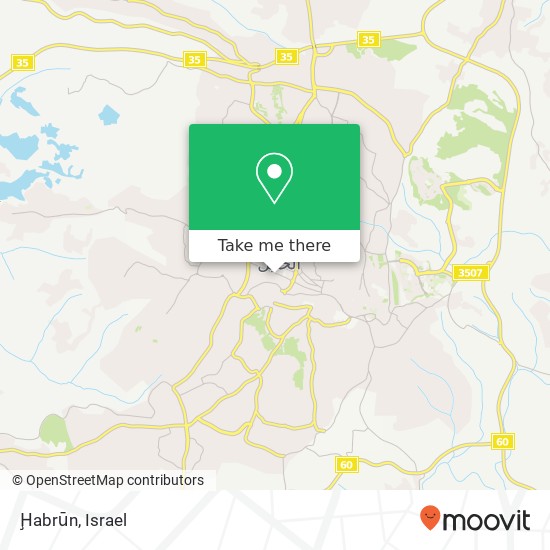 Ḩabrūn map