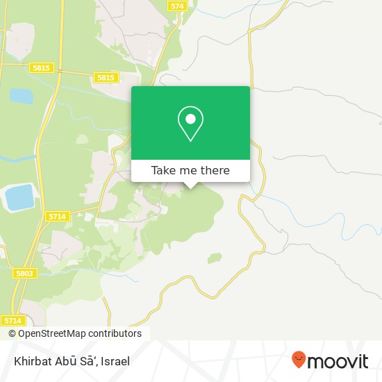 Khirbat Abū Sā‘ map