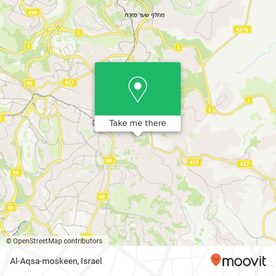 Карта Al-Aqsa-moskeen