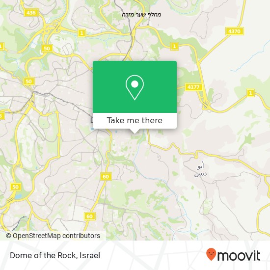 Dome of the Rock map