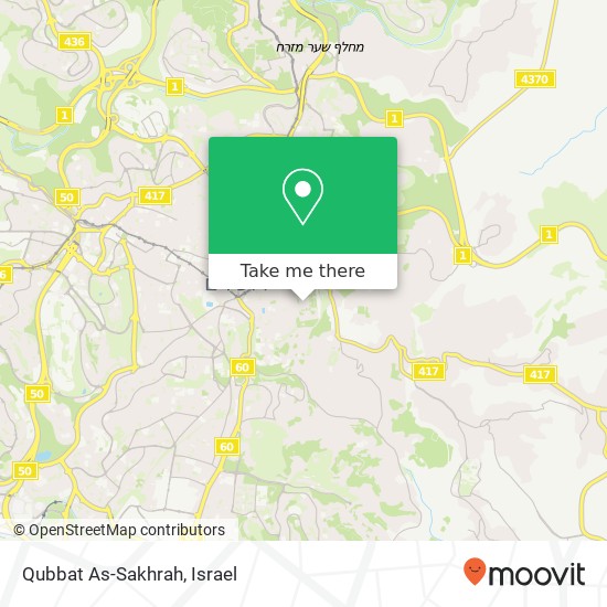 Карта Qubbat As-Sakhrah