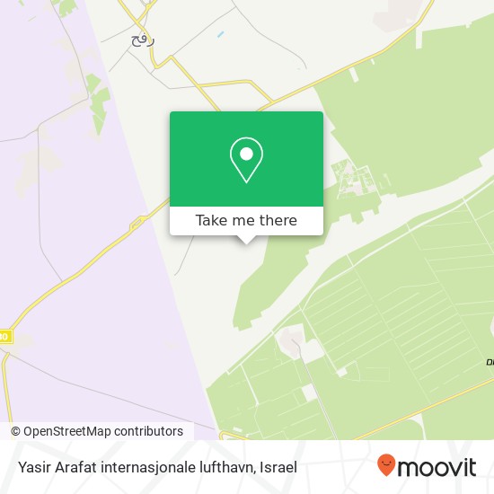 Yasir Arafat internasjonale lufthavn map