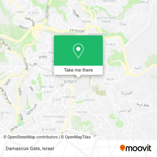 Damascus Gate map
