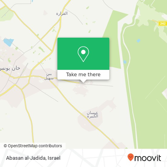 Abasan al-Jadida map