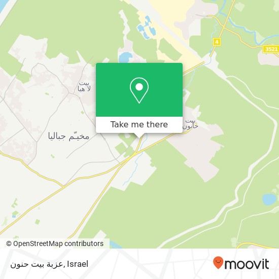 عزبة بيت حنون map