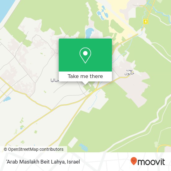 ‘Arab Maslakh Beit Lahya map