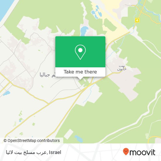 عرب مسلخ بيت لائيا map