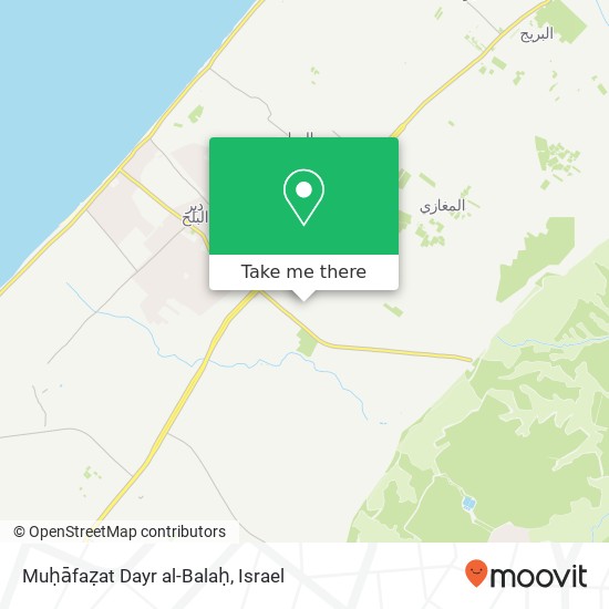 Muḥāfaẓat Dayr al-Balaḥ map