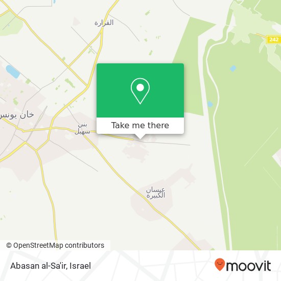 Abasan al-Sa'ir map