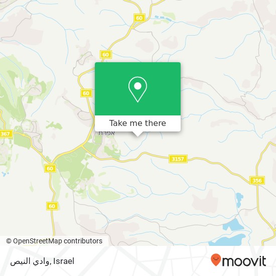 وادي النيص map