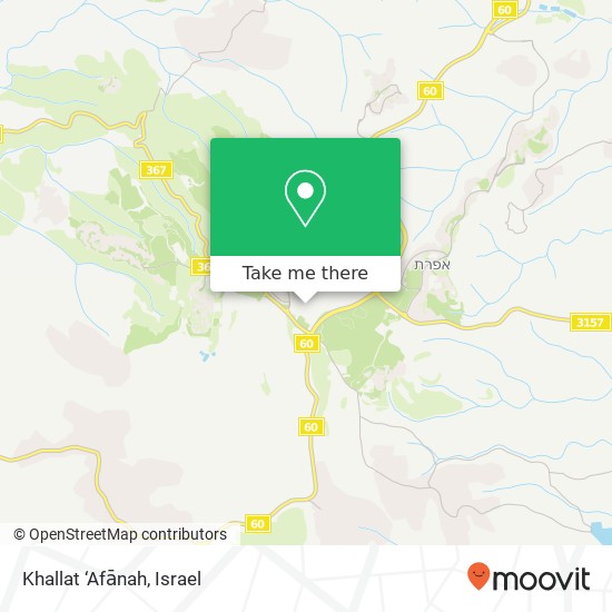 Khallat ‘Afānah map