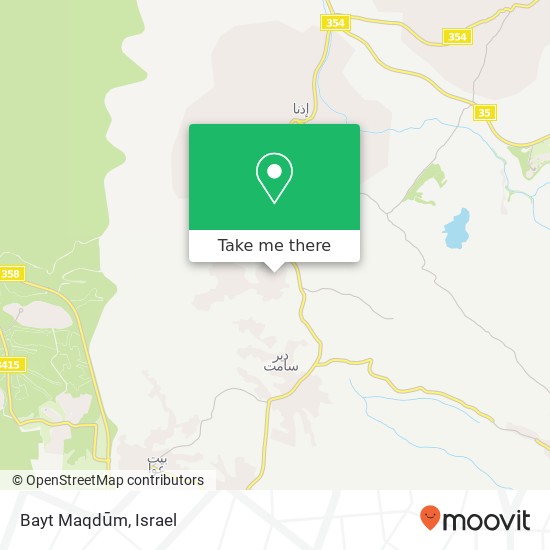 Bayt Maqdūm map