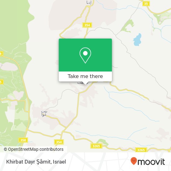Карта Khirbat Dayr Şāmit